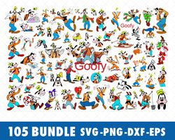 Disney Goofy Dog SVG Bundle Files for Cricut, Silhouette, Disney Goofy SVG, Disney Goofy SVG Files, Disney Goofy SVG Bun