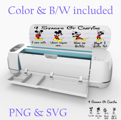 Mickey Mouse 4 stages of Crafting Cricut design SVG PNG