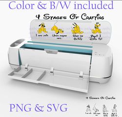 4 Stages of Crafting Pluto  Cricut- SVG PNG