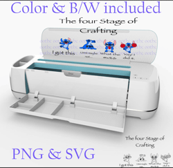 4 Stages of Crafting Stitch  Cricut- SVG PNG