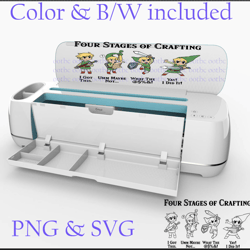 4 Stages of Crafting Evolution of Link-  Cricut- SVG PNG