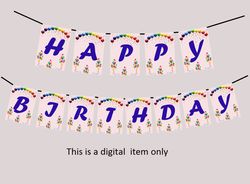 Happy birthday  Banner, Birthday Party Sign, Happy Birthday Sign,, Baby's First Birthday, 40th Birthday, 50th Birthday