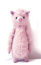 PDF E-pattern for 17cm 7" The Pink Piggy Pig Guy/ artist piggy-wiggy toy pattern/ piglet sewing instructions/swine anime