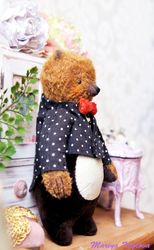PDF E-pattern for 8 inch Artist Teddy Bear San Sanich/ sewing instructions/ clothes outfit pattern/ anime bear doll toy