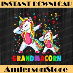 Grandmacorn Unicorn Grandma Baby Mother's Day Mother Day Png, Happy Mother's Day Sublimation Design