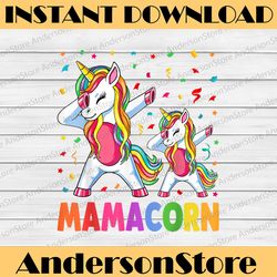 Mamacorn Unicorn Mom Baby Funny Mother Day Png, Happy Mother's Day Sublimation Design
