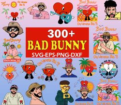 300 Bad Bunny Svg Bundle, Bad Bunny Svg, Bad Bunny Bundle, Bad Bunny Rapper, Bad Bunny Png