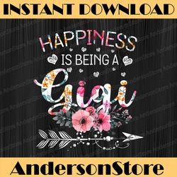 Funny Gigi Mother's Day | Happiness is being a Gigi Happy Mother's Day PNG Sublimation Design