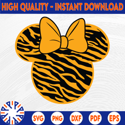 Minnie mouse tiger PNG, PNG, DXF, Mickey png, Minnie png, disney png, disney digital