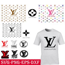 Louis Vuttion Logo Svg, silhouette svg files