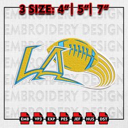 NFL Chargers Logo Embroidery Designs, Los Angeles Chargers, NFL Teams Embroidery Files, Machine Embroidery Pattern