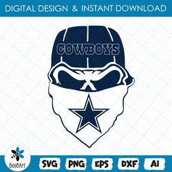 Dallas Cowboys Glitter Skull svg , SVG,EPS,DXF