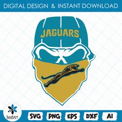 Jacksonville Jaguars Glitter Skull svg , SVG,EPS,DXF