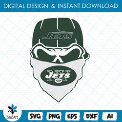 New York Jets Glitter Skull svg , SVG,EPS,DXF