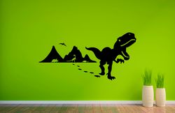 T-Rex Sticker, Dinosaur Tyrannosaur, T-Rex, Jurassic Period, Wall Sticker Vinyl Decal Mural Art Decor