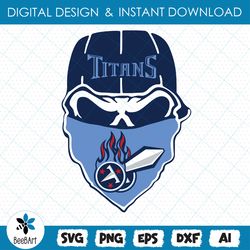 Tennessee Titans Glitter Skull svg , SVG,EPS,DXF