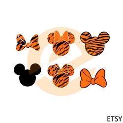 Mickey Minnie Head Tiger SVG Bundle Graphic Designs Files