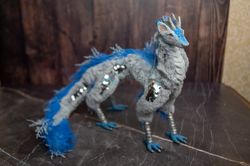 Dragon Art Doll, Ice Dragon Lumi, Asian Dragon, OOAK Art Toy  FOR ORDER