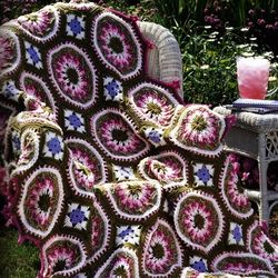 Floral Parade Afghan Vintage Crochet Pattern 216