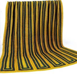 Butterscotch & Caramel Afghan Vintage Crochet Pattern 224