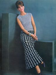 Vintage Crochet Pattern 211 Evening Skirt & Shell Women