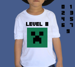 Creeper Birthday Boy - Includes numbers 0-9 Cricut Sublimation PNG SVGs