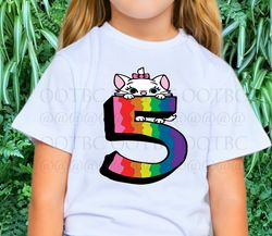 Marie 5th Birthday - Birthday t-shirt design Cricut Sublimation PNG SVGs