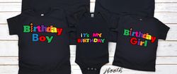 Birthday Girl, Birthday Boy, Its my Birthday  t-shirt dsign sublimation Cricut PNG SVG