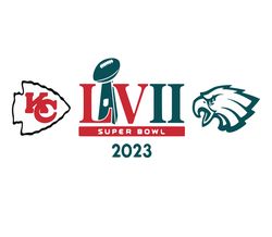 Kansas City Chiefs vs Philadelphia Eagles LVII Svg, Super Bowl NFL svg, Super Bowl Svg File Cut Digital Download