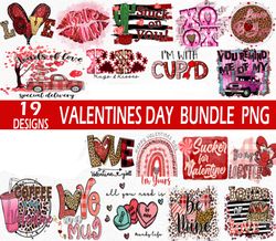 19 Designs Valentine Day, Valentine Day Png, Valentine Day Sublimation File Cut Digital Download