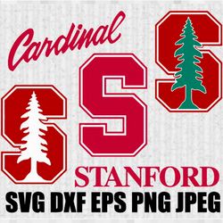 Stanford Cardinal SVG PNG JPEG  DXF Digital Cut Vector Files for Silhouette Studio Cricut Design