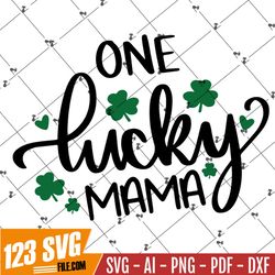 Lucky Mama and Lucky Charm SVG Bundle, Matching Shirts, Lucky SVG, Irish, Happy St Patrick's Day, Shamrock svg, Clover s