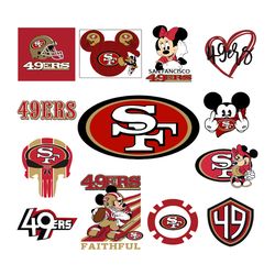San Francisco 49ers Bundle Svg, Football Svg,NFL Svg Cricut File Cut Digital Download