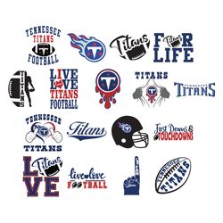 Tennessee Titans Bundle Svg, Football Svg, NFL Svg Cricut File Cut Digital Download