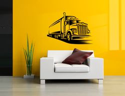 truck sticker, cargo, garage, wall sticker vinyl decal mural art decor