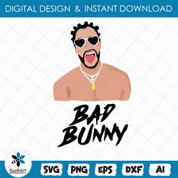 Bad Bunny with tounge SVG / PNG /EPS/ DXF