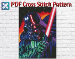 Darth Vader Cross Stitch Pattern / Star Wars Cross Stitch Pattern / Yoda Cross Stitch Chart / Instant Printable Chart