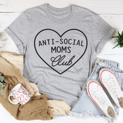 anti-social moms club tee