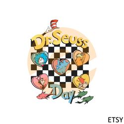 Dr Seuss figure Heart Dr Seuss Day SVG Files Silhouette DIY Craft