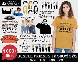 1000 Friends SVG Bundle,Friends TV Show SVG Bundle,Friends Clipart,Friends Quote Clipart,Friends Font Svg, Vector Digita