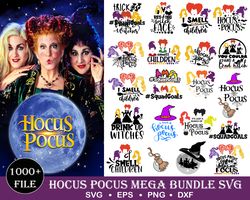 1000 Hocus Pocus,Hocus Pocus svg, svg bundle,Sanderson sisters SVG Halloween svg,Clipart files, Cricut files,Cartoons sv