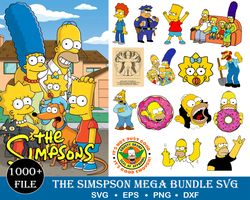 1000 The simpsons svg, Bart simpsons svg, Lisa Simpson svg, Homer simpsons svg, Maggie, for Cricut, Silhouette, svg, dxf