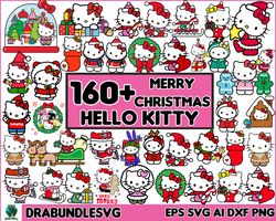 160 Hello Kitty Christmas Svg, Hello Kitty Svg, Christmas Kitty Svg, Hello Kitty Christmas Svg, Jack Skellington, Christ