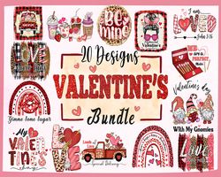 20 Designs Valentine's PNG Bundle, Valentine's Png, Groovy Valentines Png, Be My Valentine Png, Valentine's day Png, Val