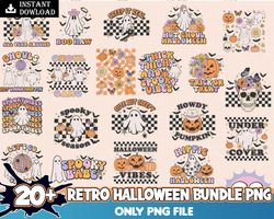 20 Retro Halloween PNG Bundle, Halloween PNG Bundle, Fall Png, Spooky Png, Ghost Png, Pumpkin Png, Retro, Halloween Subl