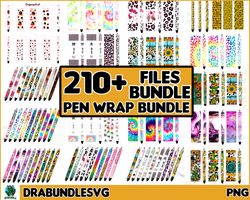 210 PNG Pen Wrap Bundle, Pen Wrap Sublimation Designs, Pen Waterslide Designs, Pencil Sublimation Design, Epoxy Pen Wrap