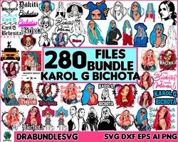 280 Karol G With Red Hair Svg, Bichota Svg, La Bichota Svg, Karol G Red Hair Design, Karol G Tattoo, Sublimation Designs