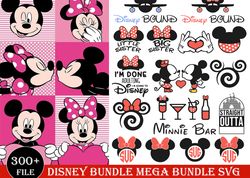 300 Mickey SVG, Minnie SVG, Mickey Mouse Svg, Minnie Mouse Svg, Family Vacation Svg, For Cricut, For Silhouette, Cut Fil