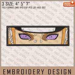 Pain Embroidery Files, Naruto, Anime Inspired Embroidery Design, Machine Embroidery Design