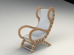 Digital Template Cnc Router Files Cnc Rocking Chair Files for Wood Laser Cut Pattern